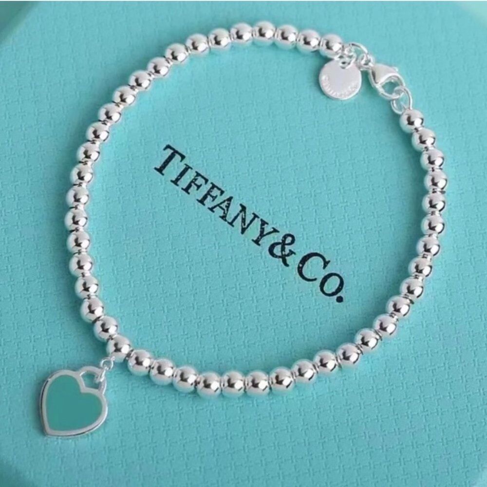 Return to Tiffany®
Tiffany Blue® Heart Tag Bead Bracelet in Silver, 4 mm